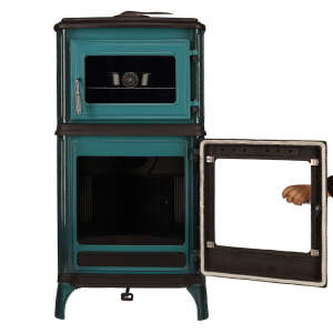 Gussofen Ferrox 55 Back türkis emailliert