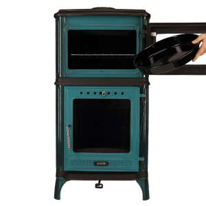 Gussofen Ferrox 55 Back t&uuml;rkis emailliert