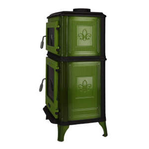 Gussofen Ferrox 55 Back gr&uuml;n emailliert