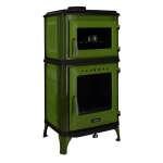 Gussofen Ferrox 55 Back grün emailliert