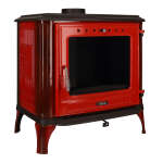 Gussofen Ferrox 75 rot emailliert