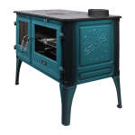 Küchenherd Cook Lite türkis emailliert