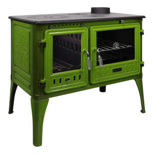 Küchenherd Cook Lite grün emailliert