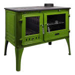 Küchenherd Cook Lite grün emailliert