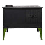 Küchenherd Cook Lite grün emailliert