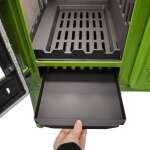 Küchenherd Cook Lite grün emailliert