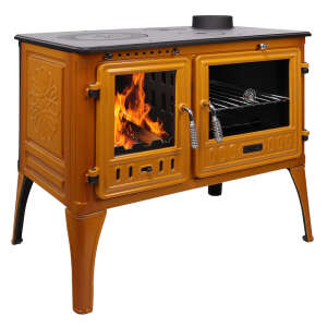 Küchenherd Cook Lite orange emailliert