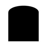 Funkenschutz Stahlbodenplatte Schwarz Segmentbogen 120 x 100 cm