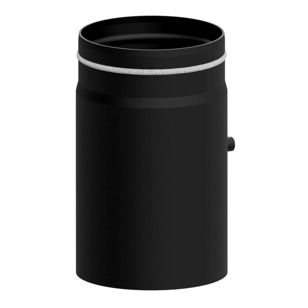 Ø 120 mm Ofenrohr Längenelement 25 cm mit Tür RLU