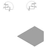 Funkenschutz Stahlbodenplatte Schwarz Fünfeck 110 x 110 cm