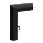 Ø 120 mm Bogen 90° eckig mit Tür und Drosselklappe RLU