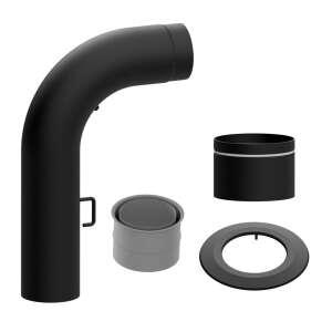 Ø 150 mm Ofenrohr Set gezogen mit Tür und...