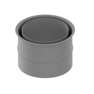 &Oslash; 130 mm Doppelwandfutter f&uuml;r Ofenrohre mit Dichtung RLU