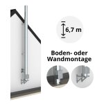 6,7 m - DW-ECO 2.0 Edelstahlschornstein Komplettset doppelwandig