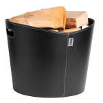 Holzkorb Aduro Proline Ø 39 cm Kunstleder schwarz