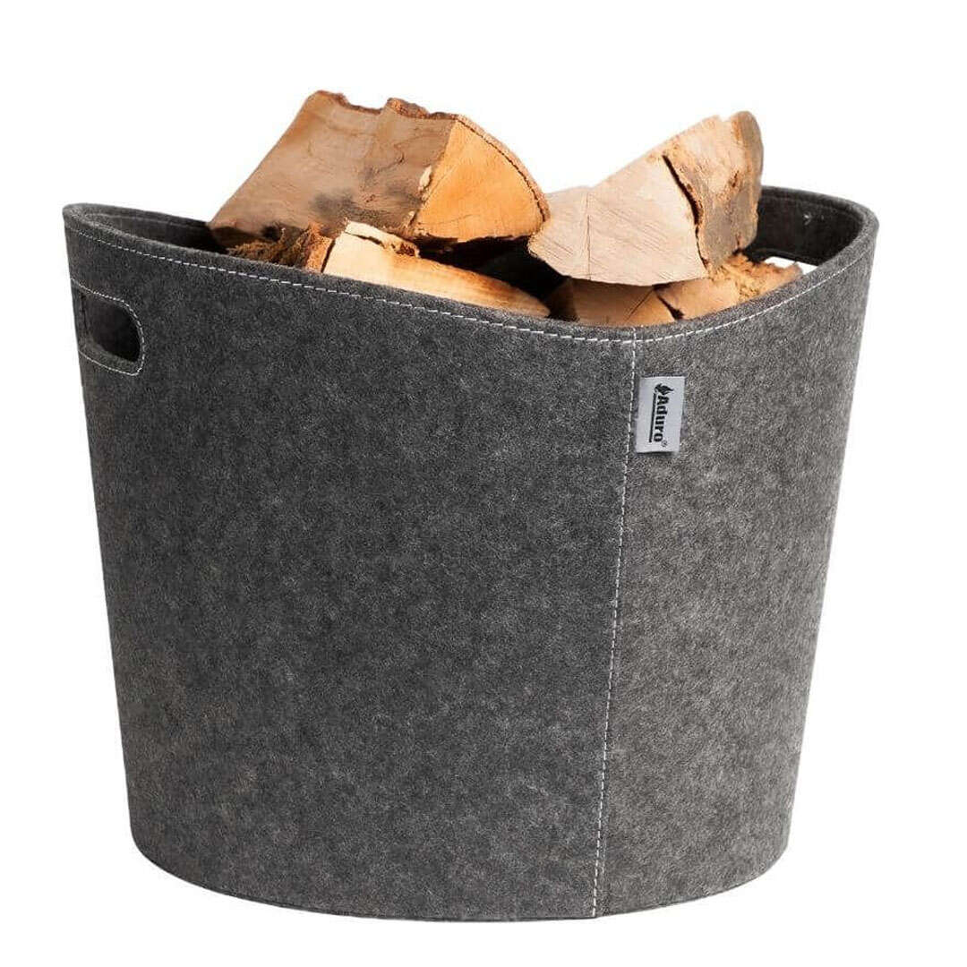 Holzkorb Aduro Proline Ø 39 cm Filz grau
