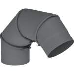 Ø 200 mm Ofenrohr Multibogen - gussgrau