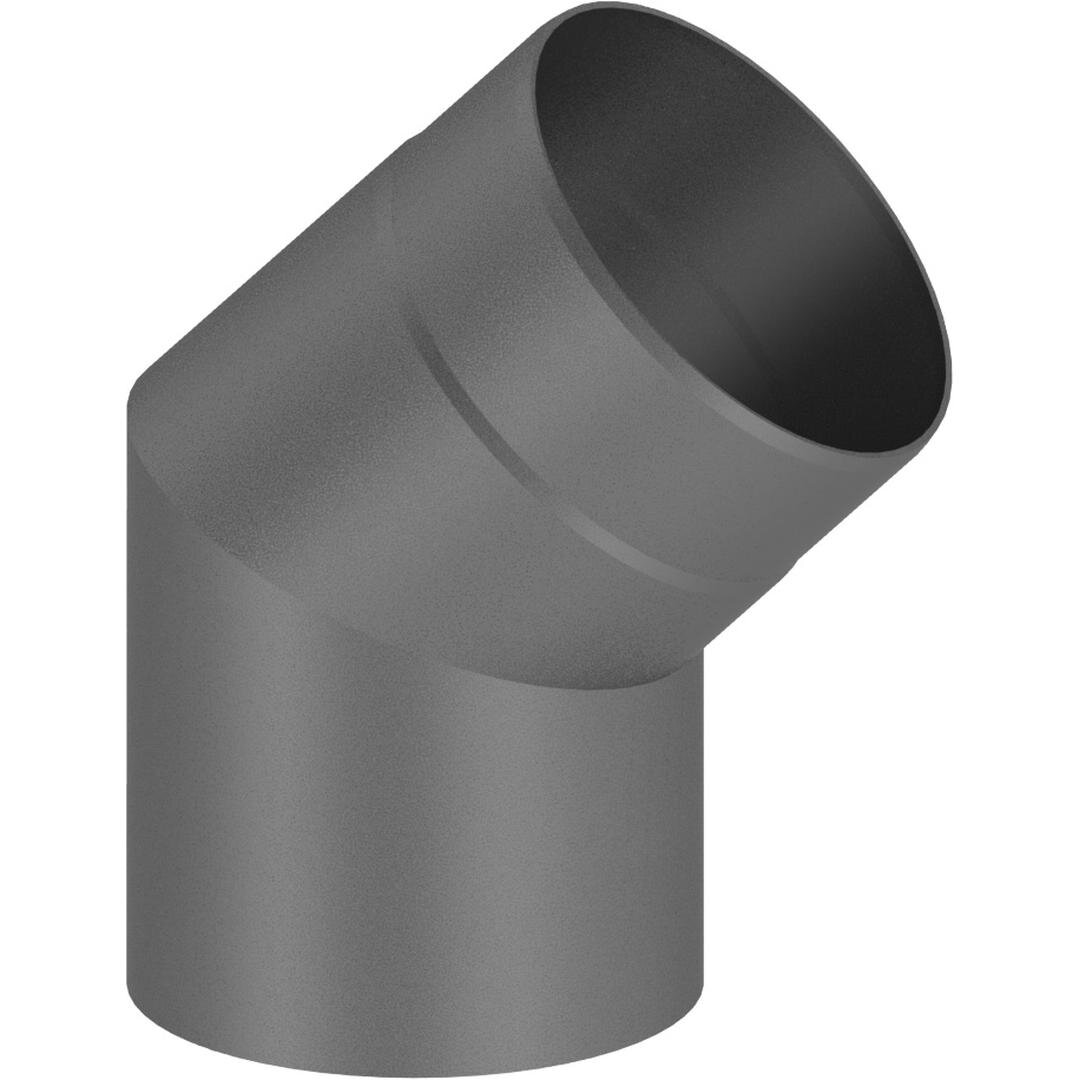Ø 150 mm Ofenrohr Bogen 45° - gussgrau