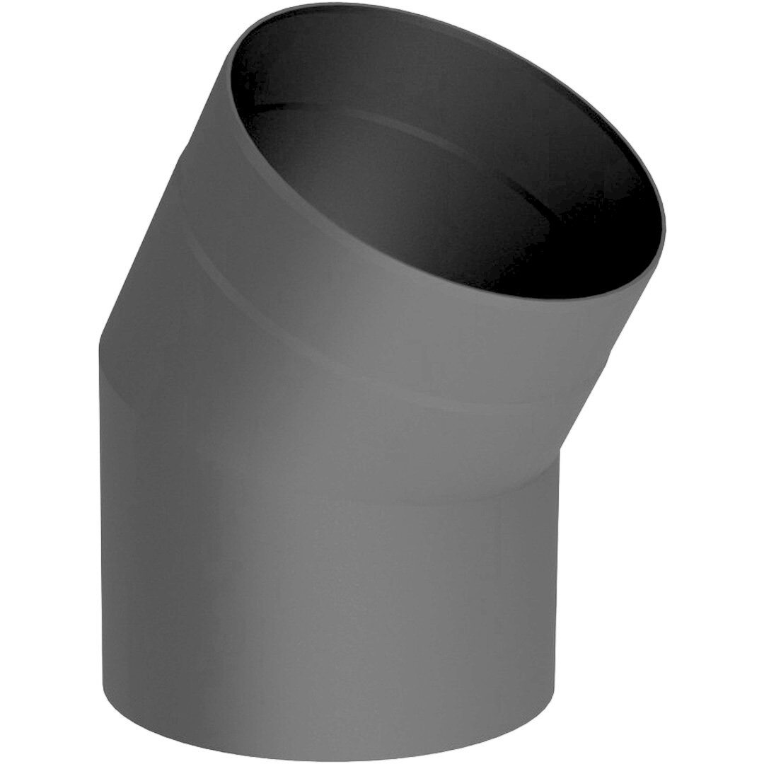 Ø 150 mm Ofenrohr Bogen 30° - gussgrau