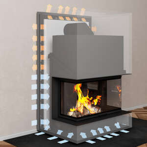 Luftleiste Open AirLiner Ecke Wand/Boden 90&deg;, wei&szlig;