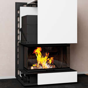 Luftleiste Open AirLiner Ecke Wand/Boden 90&deg;, wei&szlig;