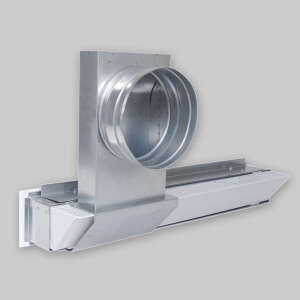 Aluflex solo Anschluss f&uuml;r OA LL, Laufschiene mit 1x Anschluss &Oslash; 125 mm