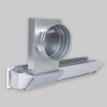 Aluflex solo Anschluss für OA LL, Laufschiene mit 1x Anschluss Ø 125 mm