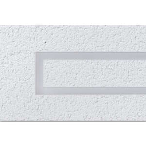 Luftleiste Open Air 8 mit Putztr&auml;gerplatte, 400 x 80 mm, wei&szlig;