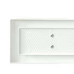 Luftleiste Open Air 8 mit Putzträgerplatte, 400 x 80 mm, weiß