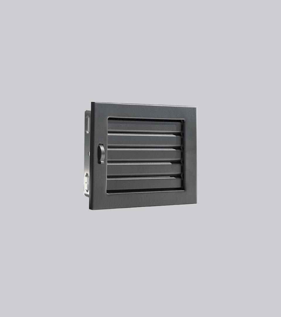 Lamellengitter Ventlab verstellbar 200 x 145 mm, schwarz