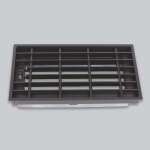 Deckenluftgitter Ventlab verstellbar, Gittermaß 325 x 170 mm, schwarz