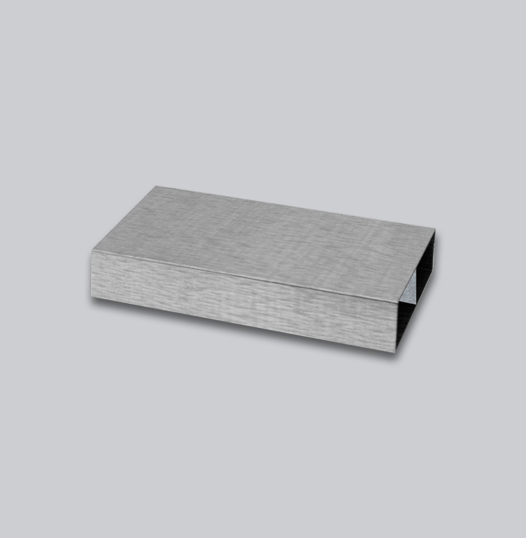 Flachkanal 250 x 50 mm, mit Mittelsteg - Länge 50 cm