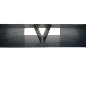 Flachkanal 250 x 50 mm, mit Mittelsteg - L&auml;nge 50 cm