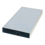 Flachkanal 250 x 50 mm, mit Mittelsteg - Länge 50 cm