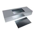 Flachkanal 150 x 50 mm, mit Revisionsöffnung