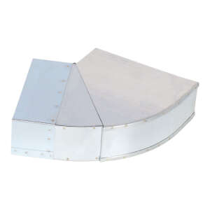 Flachkanal Bogen verstellbar 45-90&deg; 150 x 50 mm