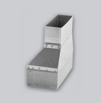 Flachkanal Adapter 200 x 90 mm auf 150 x 50 mm