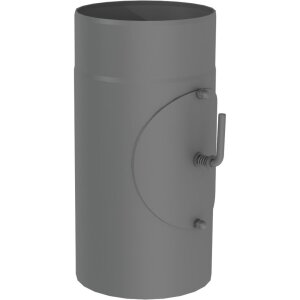 Ø 130 mm Ofenrohr 30 cm - mit Drosselklappe und...