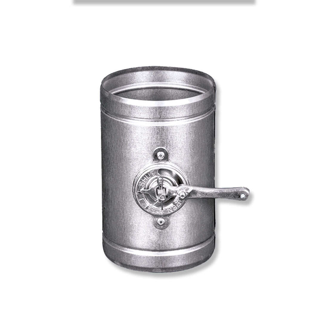 Luftklappe mit Flügelregler, Silikon-Dichtlippe, Ø 80 mm