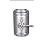 Luftklappe mit Flügelregler, Silikon-Dichtlippe, Ø 80 mm