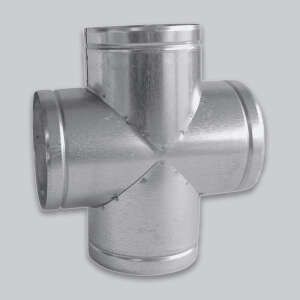 Lüftungsrohr Doppel-T-Stück 90°