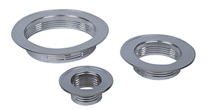 Edelstahl Wandrosette für Lüftungsrohr