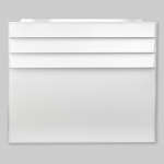 Frischluftanschluss Open Air Wall mit Stahlfront und 8 x 8 Verbinder, weiß