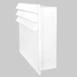 Frischluftanschluss Open Air Wall mit Stahlfront und 8 x 8 Verbinder, weiß