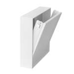 Kipp-Putztür flach, 160 x 160 mm, weiß, 4er Pack