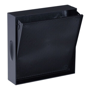 Kipp-Putztür flach, 160 x 160 mm, schwarz, 4er Pack