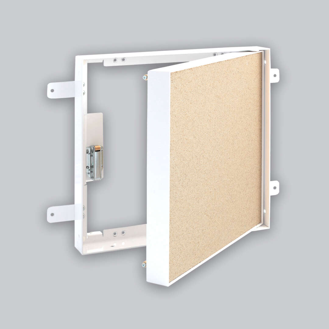 Revisionstür Click Vermiculite S, mit Click-Open, 300 x 300 mm, weiß