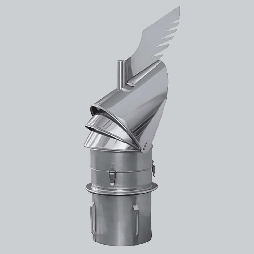 Schornsteinaufsatz Rotowent Dragon 2 zum Einstecken, Edelstahl, Ø 150 mm