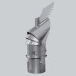 Schornsteinaufsatz Rotowent Dragon 2 zum Einstecken, Edelstahl, Ø 150 mm