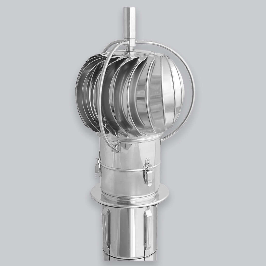 Schornsteinaufsatz Turbowent TUZ 2 zum Einstecken, Edelstahl, Ø 150 mm